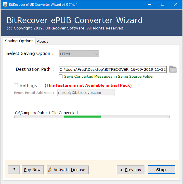 convert epub to html file