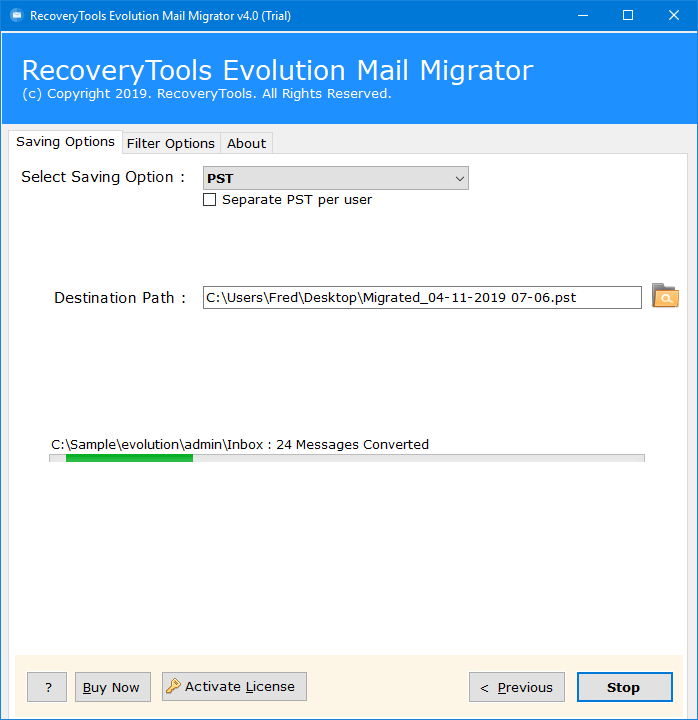 evolution to outlook migration