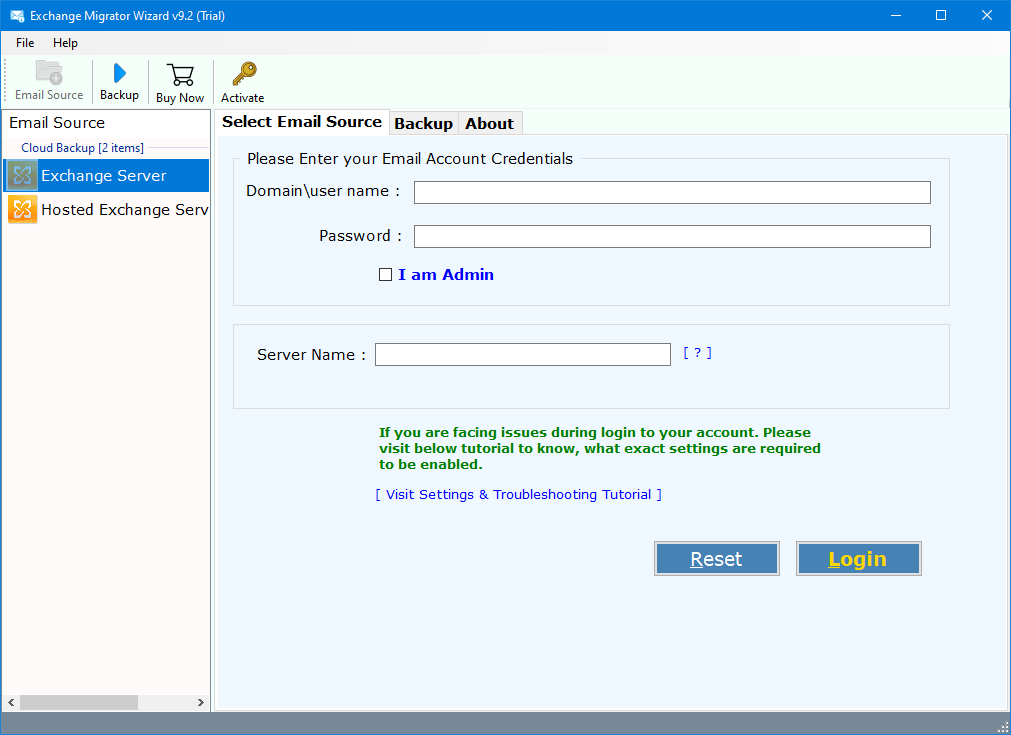 exchange server to windows live mail