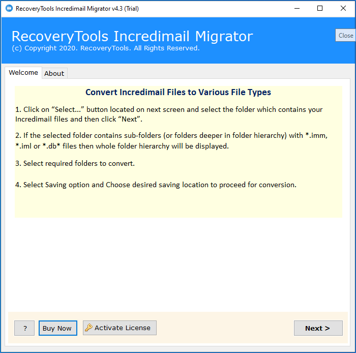 Incredimail migrator