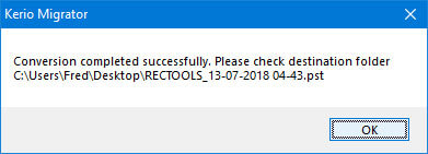 Kerio verbinden zu Exchange