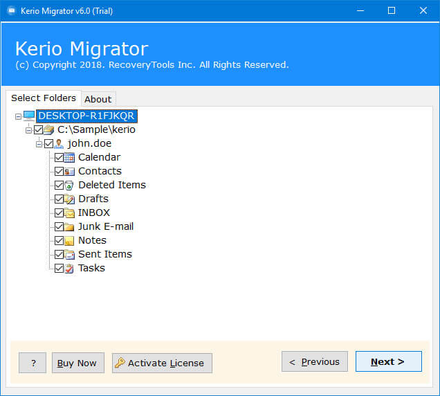 Select folders