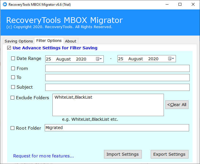 RecoveryTools MBOX Converter