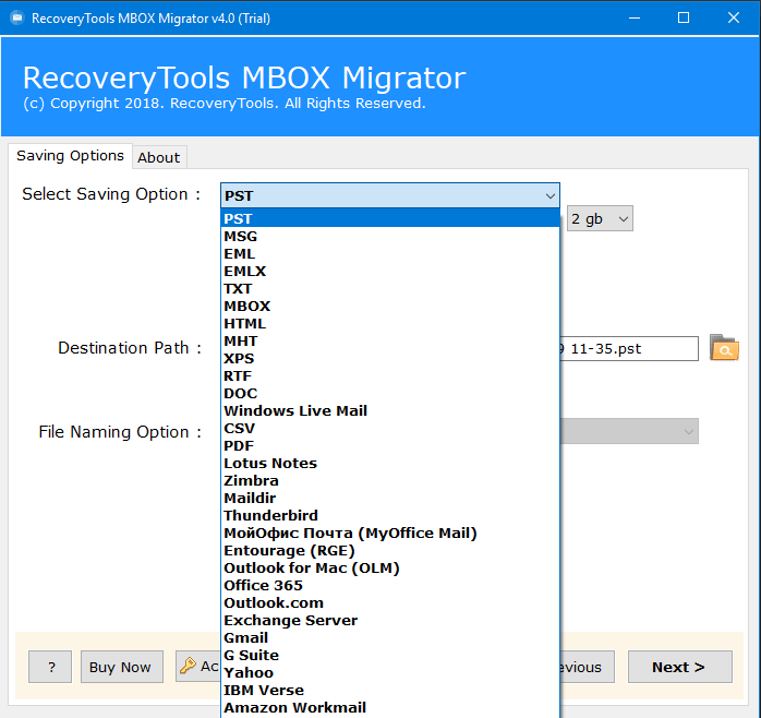  mbox converter wizard