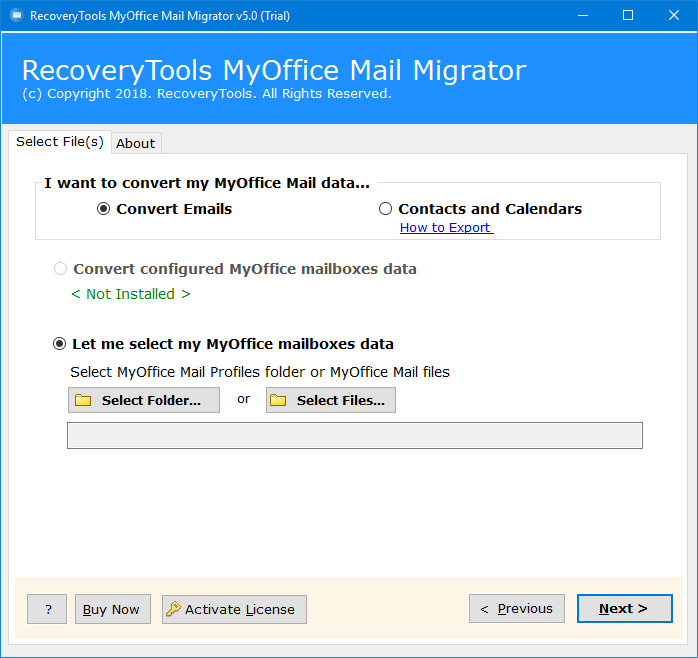 run myoffice mail migrator