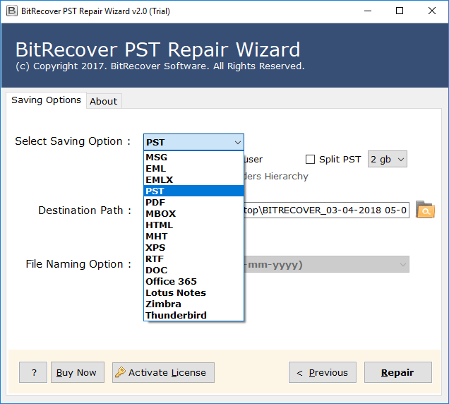 creating a new pst file from corrupt outlook data