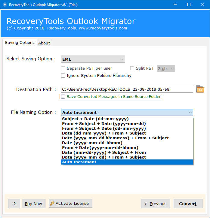 import outlook to windows live mail converter