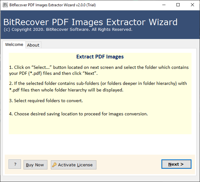 PDF image extractor