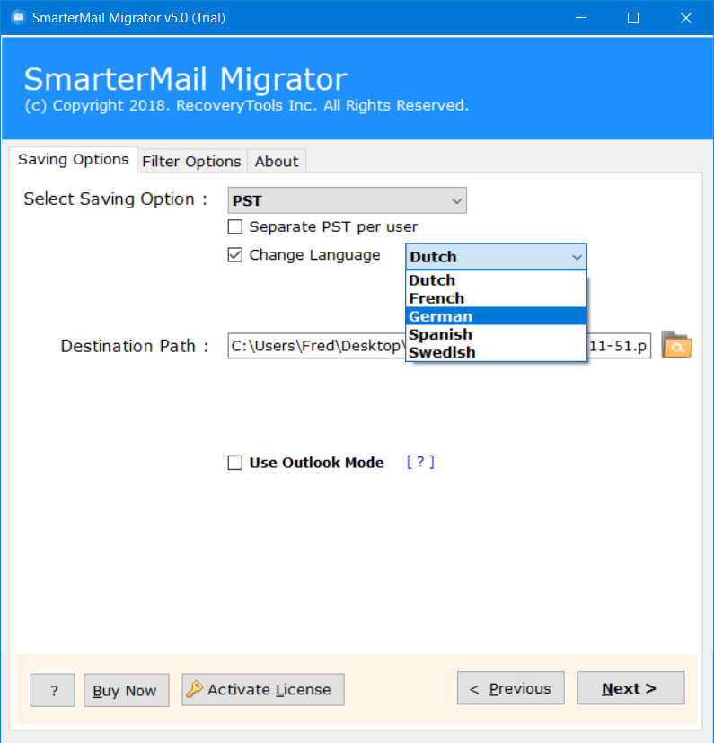 convert smartermail to pst