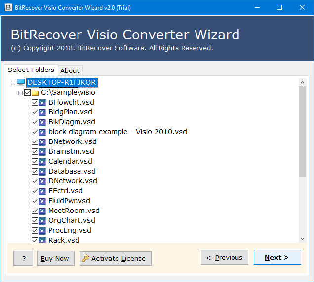 choose required files