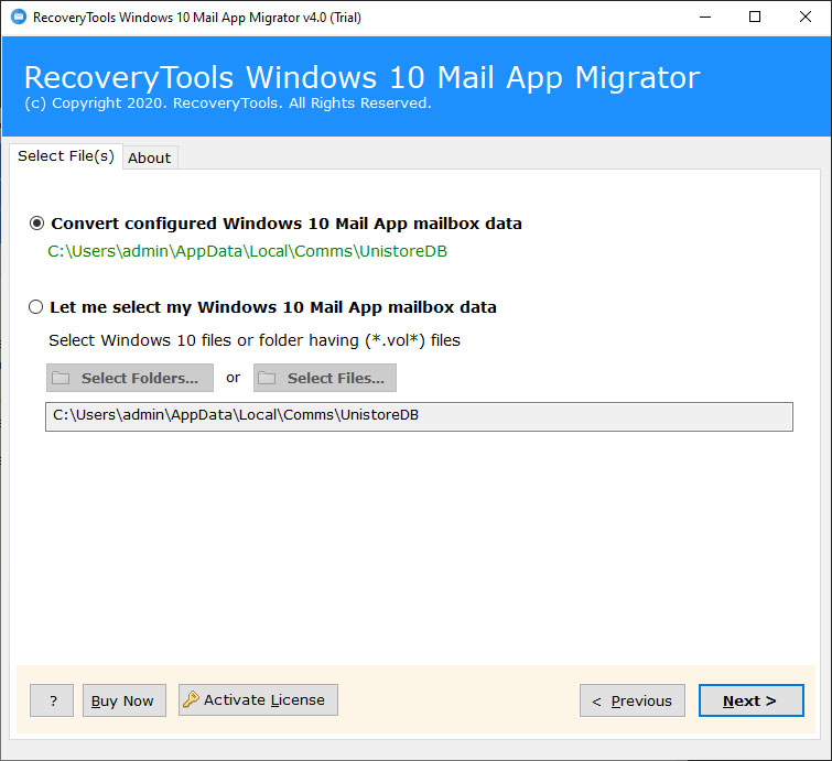 select folder