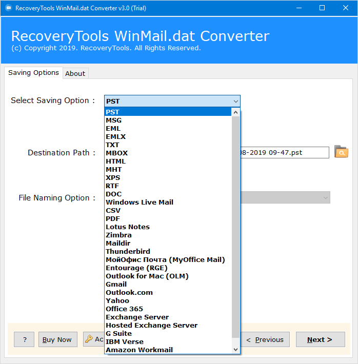 Winmail.dat Converter — Export Outlook Winmail Dat TNEF Attachments