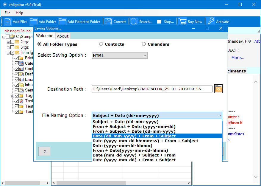 tgz to html file converter