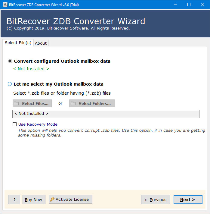 run zdb converter wizard