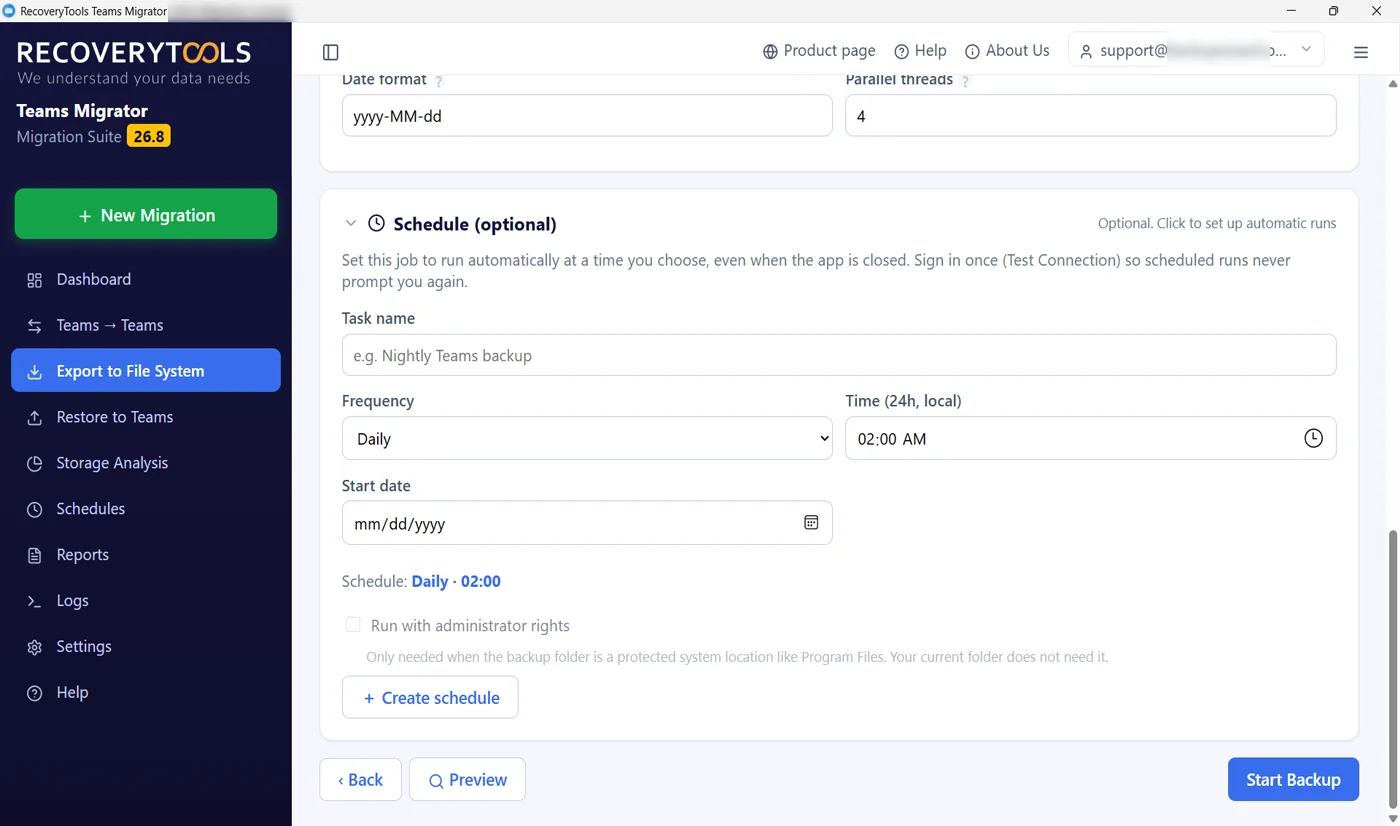 Tenant migration tool scheduling the delta pass before cutover